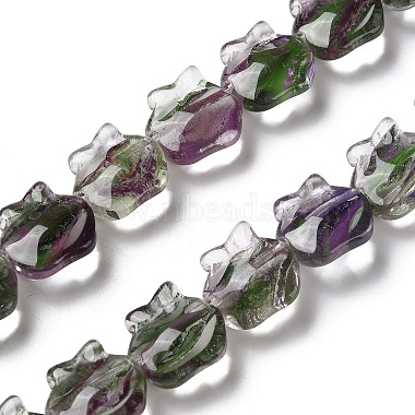Inner Flower Handmade Lampwork Beads Strands(LA-CBA3F7A-01A)-1