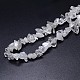 naturelles cristal de quartz brins de perles(G-O049-C-61)-3