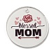 Mother's Day Opaque Acrylic Pendants(BACR-C001-02A)-1