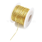 Brass Serpentine Chains, Unwelded, with Spool, Golden, 0.6x0.6mm, about 301.84 Feet(92m)/Roll(CHC-YW0003-01G)