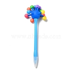 Plastic Diamond Painting Point Drill Pen, Diamond Painting Tools, with Monster Bacteria Ornament, Blue, 195x61mm,  Pen: 11mm wide, Hole: 1.8mm(DIY-H156-06B)
