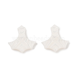 Opaque Resin Decoden Cabochons, Anchor, White, 14x13.5x3mm(CRES-I036-05)