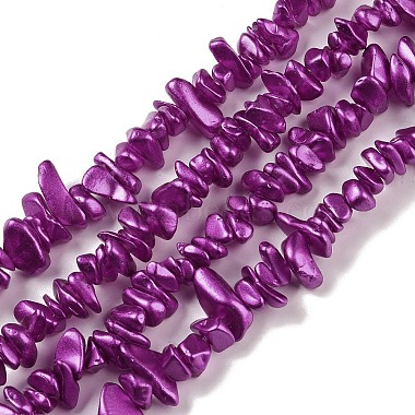 Purple Chip Glass Beads