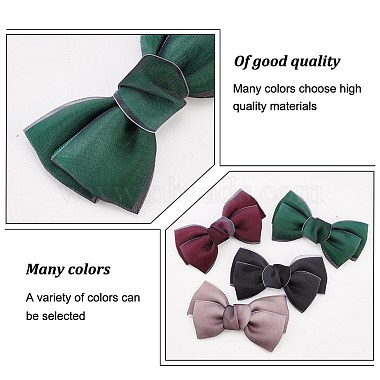 8Pcs 4 Colors Handmade Organza Bowknot(DIY-FG0004-32)-4