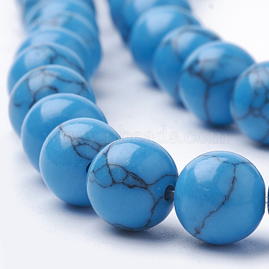Synthetic Turquoise Beads Strands(G-S295-11B-8mm)-3