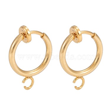 Gold Huggie Hoop Earrings - 18K Gold Plated Brass Hoop Findings