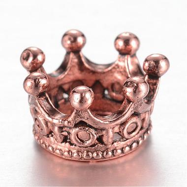 Antique Rose Gold Crown Alloy Beads