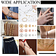 300Pcs 15 Styles Rack Plating Brass Beads(KK-PH0011-42)-5