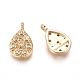 Brass Micro Pave Cubic Zirconia Pendants(KK-D156-07G-E)-2