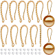 10 Pairs Brass Twist Rope Shape Earring Hooks(KK-BC0008-53)-1