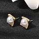 Brass Stud Earring(EJEW-H180-02G)-1