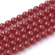 Dyed Round Natural Coral Beads Strands(X-CORA-D029-4mm-1)-1