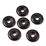 Natural Brecciated Jasper Pendants, Donut/Pi Disc Charms, 30x6mm, Hole: 8mm(G-A320-01A-01)