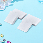 4Pcs Cardboard Gift Boxes, with Black Sponge inside, Rectangle, White, 8x5x2.7cm(CON-LP0001-95)