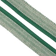 Polyester Book Headbands, for Book Binding Decoration, Green, 1/2 inch(13~15x1mm)(OCOR-WH0068-65K)