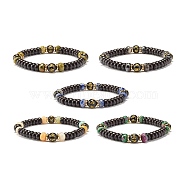 Faceted Natural Beads Stretch Bracelets Set, 1/4 inch(0.7cm), Inner Diameter: 2-1/4 inch(5.6cm)(BJEW-JB07359)