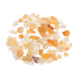 Natural Yellow Aventurine Chips Beads, No Hole/Undrilled, 2~10mm(G-D0019-01)