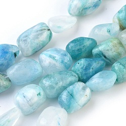 Natural Hemimorphite Beads Strands, Nuggets, 11~20x7~11mm, Hole: 1mm, about 29~30pcs/strand, 15.3~15.7 inch(39~40cm)(X-G-I250-02C)