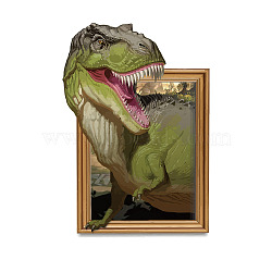 PVC Wall Stickers, Wall Decoration, Dinosaur, 950x330mm, 2 sheets/set(DIY-WH0228-1027)