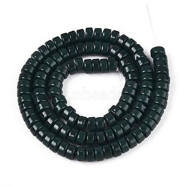 不透明無地ガラスビーズストランド(GLAA-N026-3x6mm-10)-2