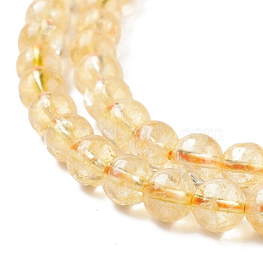 Chapelets de perles de citrine naturelle(X-G-E326-6mm-01)-4
