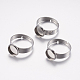 Componentes de anillos de dedo de 304 acero inoxidable ajustables(STAS-I097-037A-P)-1