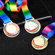 3Pcs 3 Colors Alloy Enamel Medal(AJEW-FG0002-64)-3