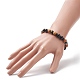 4Pcs 4 Style Natural & Synthetic Mixed Gemstone & Coconut Round Beaded Stretch Bracelets Set(BJEW-JB09155)-3