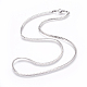 304 Stainless Steel Twisted Chain Curb Chain Necklaces(NJEW-L160-004P)-2