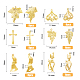 48Pcs 6 Style Brass Pendants(KK-FH0005-49)-2