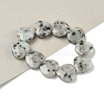 Natural Sesame Jasper/Kiwi Jasper Beads Strands, Faceted, Heart, 14.5~15x15~15.5x5.5~6mm, Hole: 1mm, about 10pcs/strand, 5.51~5.71''(14~14.5cm)(G-A309-A03-01)