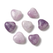 Natural Amethyst Beads, Heart, 9.5~10x10x5~5.5mm, Hole: 1.4mm(G-A090-09A)