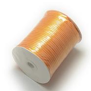 Double Face Satin Ribbon, Polyester Ribbon, Dark Orange, 1/8 inch(3mm) wide, about 880yards/roll(804.672m/roll)(RC3mmYA017)
