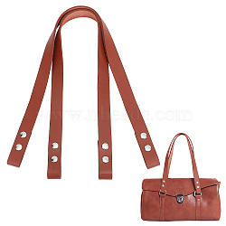 PU Leather Bag Straps, with Iron Sanp Buttons, for Bag Replacement Accessories, Saddle Brown, 70.6x1.9x0.35cm(FIND-WH0049-59A)