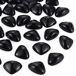 Plastic Cabochons, Triangle Nose, Black, 12.5x16.5x5.5mm(KY-N017-003A-01)