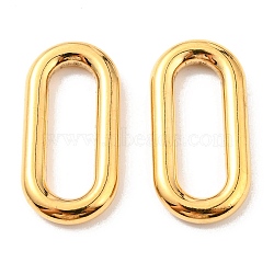 PVD Vacuum Plating 304 Stainless Steel Linking Rings, Long-Lasting Plated, Oval, Golden, 29.5x15x4mm, Inner Diameter: 7x22mm(X-STAS-F287-15G)