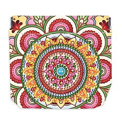 DIY Diamond Painting Coin Purse Kits, Mandala Diamond Art Coin Storage Bags, Self Closing Coin Purse, Colorful, Bag: 120x110mm(PW-WG42165-01)