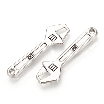 Tibetan Style Alloy Pendants, Wrench, Cadmium Free & Lead Free,, Antique Silver, 40x13x3mm, Hole: 2mm, about 4pcs/13g
