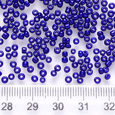 6/0 perles de rocaille rondes en verre de peinture de cuisson(SEED-S036-01C-07)-3