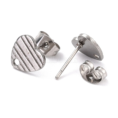 304 Stainless Steel Stud Earring Findings(STAS-I183-03A-P)-3
