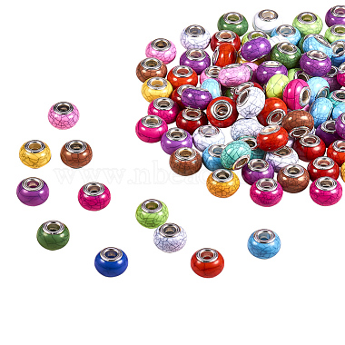 14mm Mixed Color Rondelle Acrylic Beads