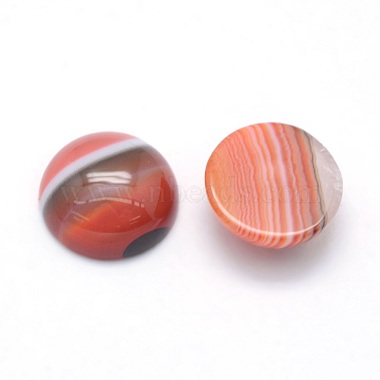 Natural Banded Agate Cabochons(G-P393-R40-12mm)-2