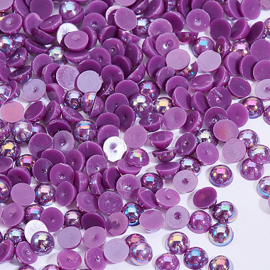 Purple Half Round Plastic