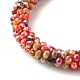 Bling Glass Beads Braided Stretch Bracelet(BJEW-JB07423-01)-2