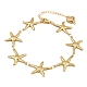 Beach 304 Stainless Steel Shell Sea Animals Link Chain Bracelets(BJEW-D359-15D-G)-2