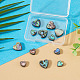 12Pcs 2 Styles Natural Abalone Shell/Paua Shell Beads(SHEL-TA0001-41)-4