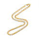 Herren-201 Edelstahl-kubanische Halskette(NJEW-N050-A06-5-45G)-3