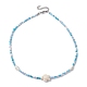 Summer Beach Sea Turtle Dyed Synthetic Turquoise & Glass Seed Beads Beaded Necklaces for Women(NJEW-JN05081-02)-4