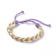Polyester Wave Braided Cord Bracelet(BJEW-B065-01)-2