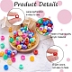 Cheriswelry 400Pcs 8 Colors Resin Large Hole Beads(RESI-CW0001-12)-4